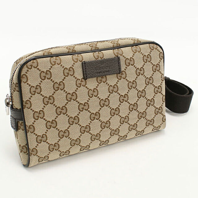 Used Gucci body bag unisex brand GUCCI GG canvas belt bag 449174 beige USDGU107221011