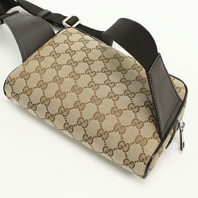 Used Gucci body bag unisex brand GUCCI GG canvas belt bag 449174 beige USDGU107221011