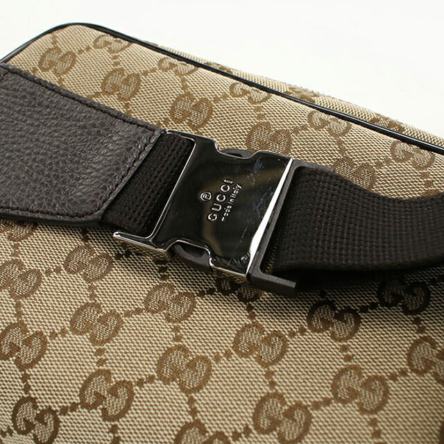 Used Gucci body bag unisex brand GUCCI GG canvas belt bag 449174 beige USDGU107221011