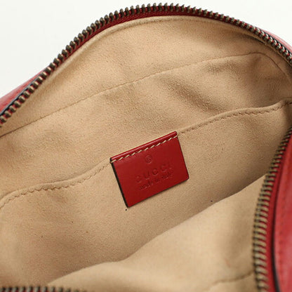中古 グッチ 斜め掛け ショルダーバッグ レディース ブランド GUCCI GGマーモント ミニ カメラバッグ 448065 レッド USDGU107251011