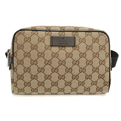 中古 グッチ ボディバッグ メンズ ブランド GUCCI GGキャンバス ベルトバッグ 449174 ベージュ USDGU107293011