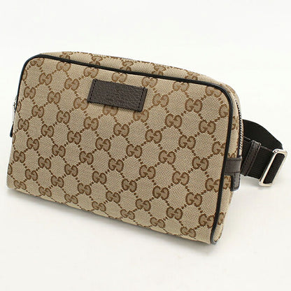 中古 グッチ ボディバッグ メンズ ブランド GUCCI GGキャンバス ベルトバッグ 449174 ベージュ USDGU107293011