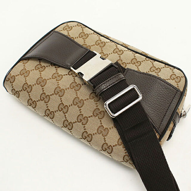 中古 グッチ ボディバッグ メンズ ブランド GUCCI GGキャンバス ベルトバッグ 449174 ベージュ USDGU107293011