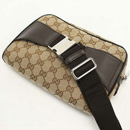 中古 グッチ ボディバッグ メンズ ブランド GUCCI GGキャンバス ベルトバッグ 449174 ベージュ USDGU107293011