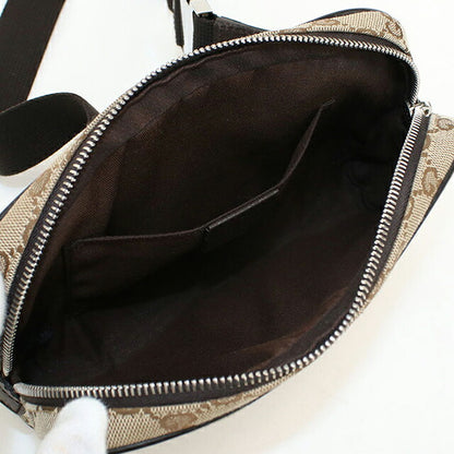 中古 グッチ ボディバッグ メンズ ブランド GUCCI GGキャンバス ベルトバッグ 449174 ベージュ USDGU107293011