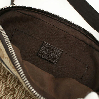 中古 グッチ ボディバッグ メンズ ブランド GUCCI GGキャンバス ベルトバッグ 449174 ベージュ USDGU107293011