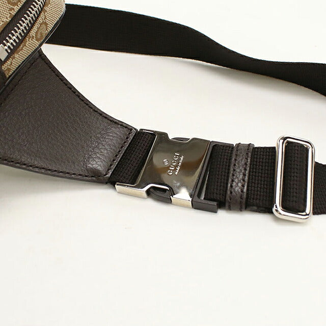 中古 グッチ ボディバッグ メンズ ブランド GUCCI GGキャンバス ベルトバッグ 449174 ベージュ USDGU107293011