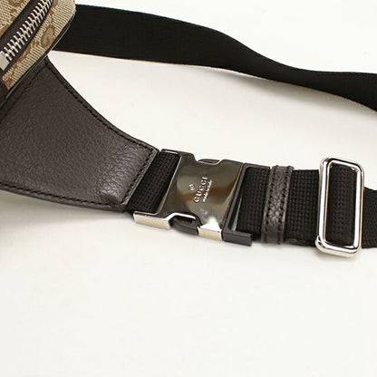 中古 グッチ ボディバッグ メンズ ブランド GUCCI GGキャンバス ベルトバッグ 449174 ベージュ USDGU107293011