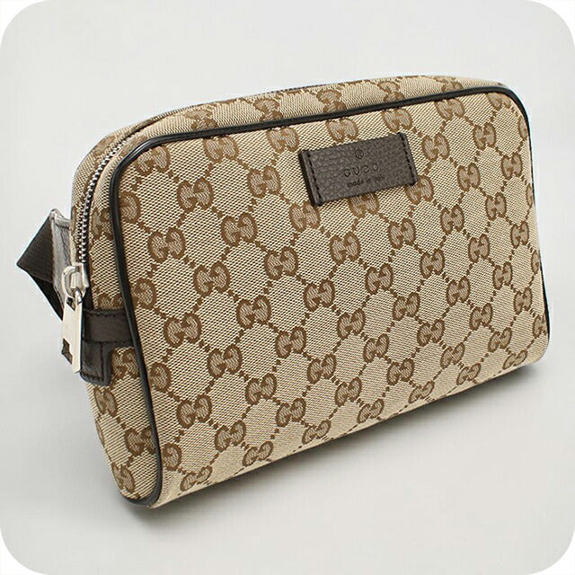 中古 グッチ ボディバッグ メンズ ブランド GUCCI GGキャンバス ベルトバッグ 449174 ベージュ USDGU107293011