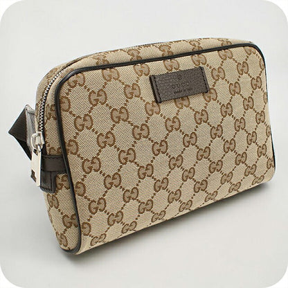中古 グッチ ボディバッグ メンズ ブランド GUCCI GGキャンバス ベルトバッグ 449174 ベージュ USDGU107293011