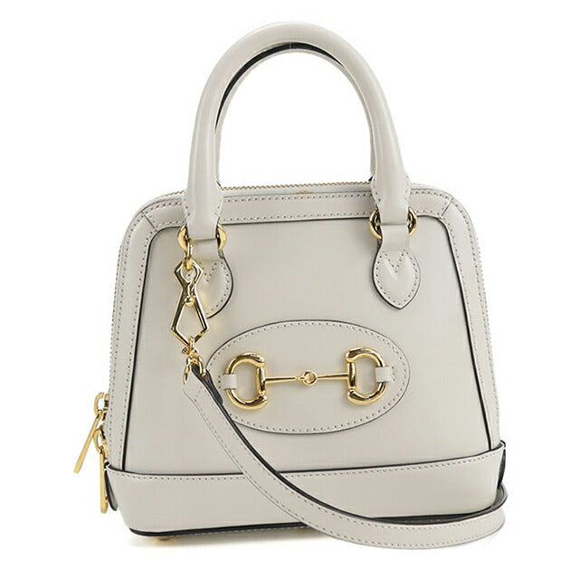 中古 グッチ ハンドバッグ レディース ブランド GUCCI ホースビット 2WAY レザー 640716 ホワイト バッグ USDGU107420011