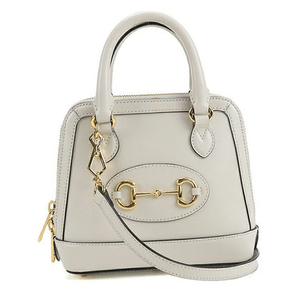 中古 グッチ ハンドバッグ レディース ブランド GUCCI ホースビット 2WAY レザー 640716 ホワイト バッグ USDGU107420011