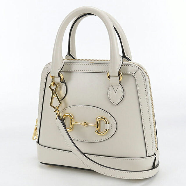 中古 グッチ ハンドバッグ レディース ブランド GUCCI ホースビット 2WAY レザー 640716 ホワイト バッグ USDGU107420011