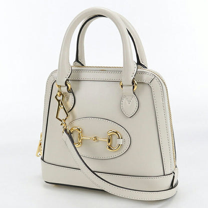 中古 グッチ ハンドバッグ レディース ブランド GUCCI ホースビット 2WAY レザー 640716 ホワイト バッグ USDGU107420011