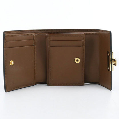 中古 グッチ 三つ折り財布 レディース ブランド GUCCI パドロック 453155 ベージュ 財布 USDGU107432011