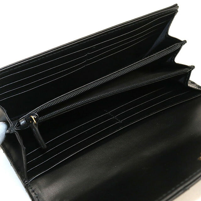 中古 グッチ 長財布二折 レディース ブランド GUCCI ダブルG コンチネンタルウォレット レザー 443436 ブラック 財布 USDGU107564011
