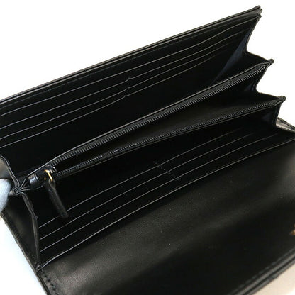 中古 グッチ 長財布二折 レディース ブランド GUCCI ダブルG コンチネンタルウォレット レザー 443436 ブラック 財布 USDGU107564011
