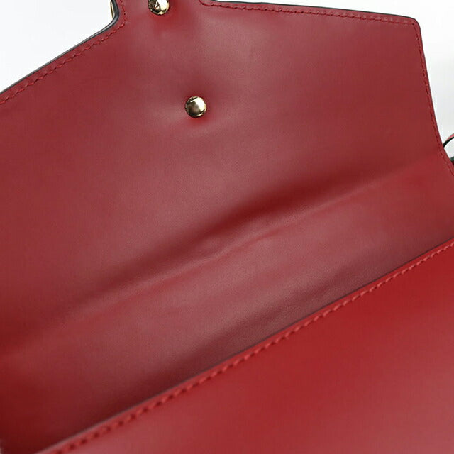 中古 グッチ ショルダーバッグ レディース ブランド GUCCI シルヴィ レザー 421882 レッド バッグ USDGU107653011