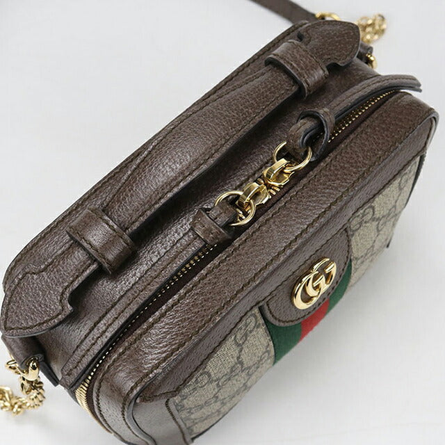 602576 GUCCI オフィディア 2WAYチェーンショルダー レザー 中古 グッチ 斜め掛け ショルダーバッグ レディース ブランド GUCCI