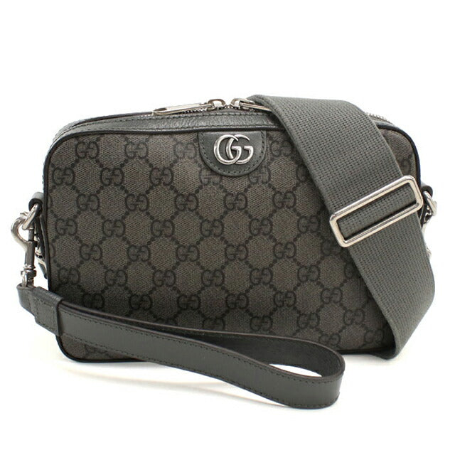 中古 グッチ 斜め掛け ショルダーバッグ メンズ ブランド GUCCI オフィディア スモールクロスボディバッグ 699439 グレー USDGU107930011