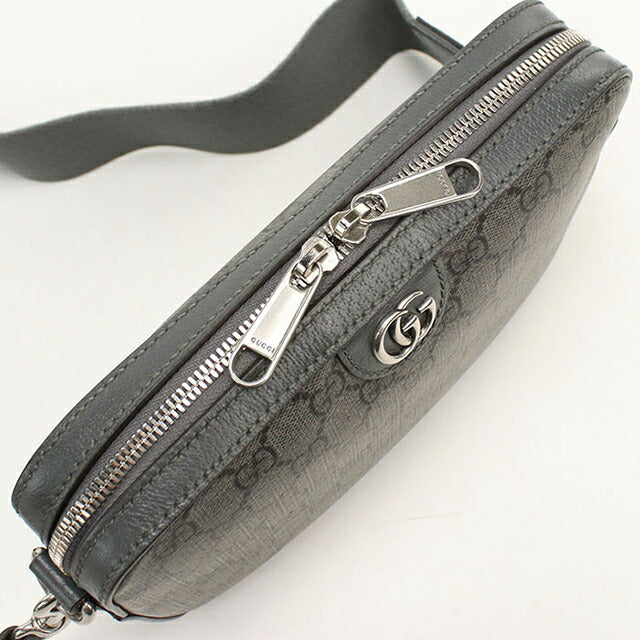 中古 グッチ 斜め掛け ショルダーバッグ メンズ ブランド GUCCI オフィディア スモールクロスボディバッグ 699439 グレー USDGU107930011