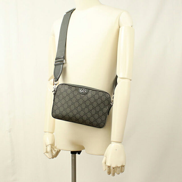 中古 グッチ 斜め掛け ショルダーバッグ メンズ ブランド GUCCI オフィディア スモールクロスボディバッグ 699439 グレー USDGU107930011