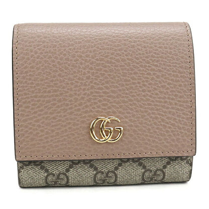 中古 グッチ 二つ折り財布 二折財布 レディース ブランド GUCCI ダブルG バイカラーミニウォレット 598587 ベージュ 財布 USDGU107992011