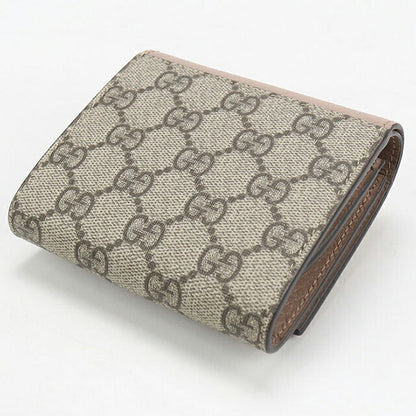 中古 グッチ 二つ折り財布 二折財布 レディース ブランド GUCCI ダブルG バイカラーミニウォレット 598587 ベージュ 財布 USDGU107992011
