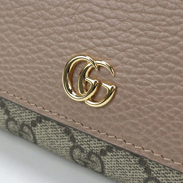 中古 グッチ 二つ折り財布 二折財布 レディース ブランド GUCCI ダブル