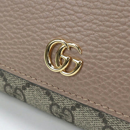 中古 グッチ 二つ折り財布 二折財布 レディース ブランド GUCCI ダブルG バイカラーミニウォレット 598587 ベージュ 財布 USDGU107992011