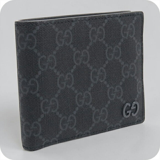 中古 グッチ 二つ折り財布 二折財布 メンズ ブランド GUCCI GGスプリーム GGコインウォレット 768244 グレー 財布 USDGU107993011