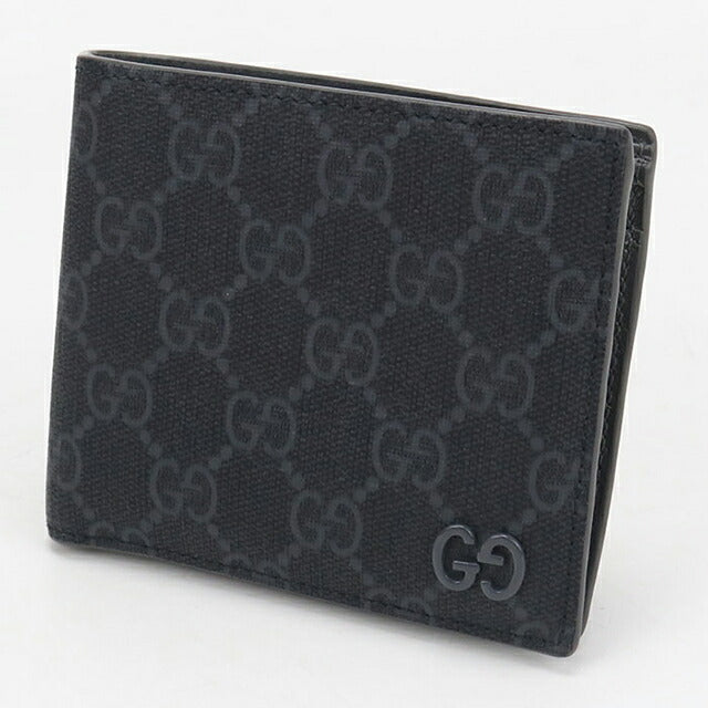 中古 グッチ 二つ折り財布 二折財布 メンズ ブランド GUCCI GGスプリーム GGコインウォレット 768244 グレー 財布 USDGU107993011