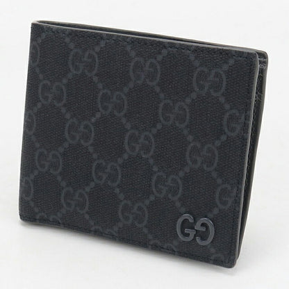 中古 グッチ 二つ折り財布 二折財布 メンズ ブランド GUCCI GGスプリーム GGコインウォレット 768244 グレー 財布 USDGU107993011