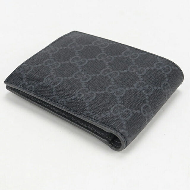 中古 グッチ 二つ折り財布 二折財布 メンズ ブランド GUCCI GGスプリーム GGコインウォレット 768244 グレー 財布 USDGU107993011