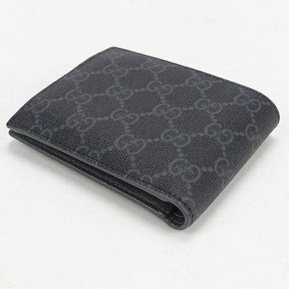 中古 グッチ 二つ折り財布 二折財布 メンズ ブランド GUCCI GGスプリーム GGコインウォレット 768244 グレー 財布 USDGU107993011