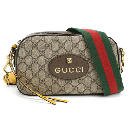 二手 Gucci 斜挎单肩包 女士品牌 GUCCI Neo 复古邮差包 476466 米色 USDGU108546011