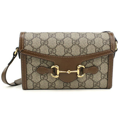 中古 グッチ 斜め掛け ショルダーバッグ ユニセックス ブランド GUCCI グッチ ホースビット 1955 ミニバッグ レザー 699296 ベージュ USDGU108715011