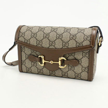 中古 グッチ 斜め掛け ショルダーバッグ ユニセックス ブランド GUCCI グッチ ホースビット 1955 ミニバッグ レザー 699296 ベージュ USDGU108715011