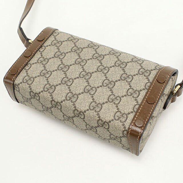 中古 グッチ 斜め掛け ショルダーバッグ ユニセックス ブランド GUCCI グッチ ホースビット 1955 ミニバッグ レザー 699296 ベージュ USDGU108715011