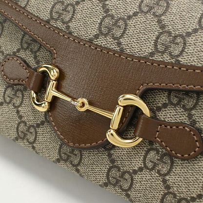 中古 グッチ 斜め掛け ショルダーバッグ ユニセックス ブランド GUCCI グッチ ホースビット 1955 ミニバッグ レザー 699296 ベージュ USDGU108715011