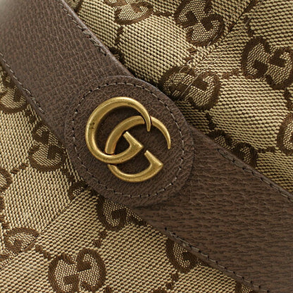 Used Gucci Hat Unisex Brand GUCCI GG Canvas Fedora Hat Leather 576587 Beige Hat USDGU109170011