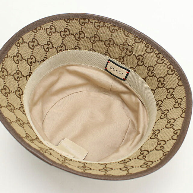 正規輸入店 GUCCI グッチ GGキャンバスフェドラハット 576587 4HG62