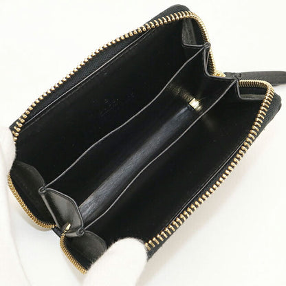 二手古驰零钱包女士品牌 GUCCI Guccisima 拉链零钱包皮革 447939 黑色 USDGU109253011
