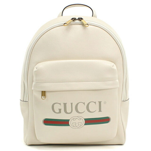 中古 グッチ リュック メンズ ブランド GUCCI グッチ ロゴ プリント バックパック レザー 548734 USDGU109263011