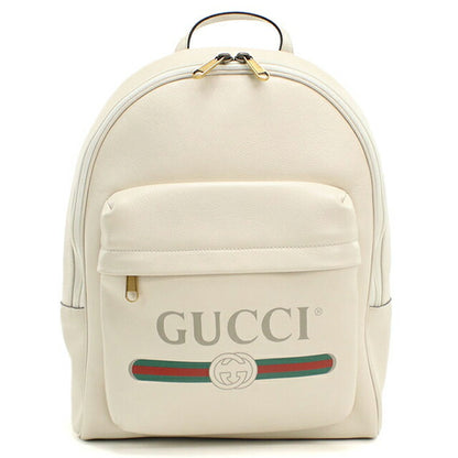 中古 グッチ リュック メンズ ブランド GUCCI グッチ ロゴ プリント バックパック レザー 548734 USDGU109263011