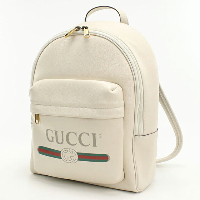 中古 グッチ リュック メンズ ブランド GUCCI グッチ ロゴ プリント バックパック レザー 548734 USDGU109263011