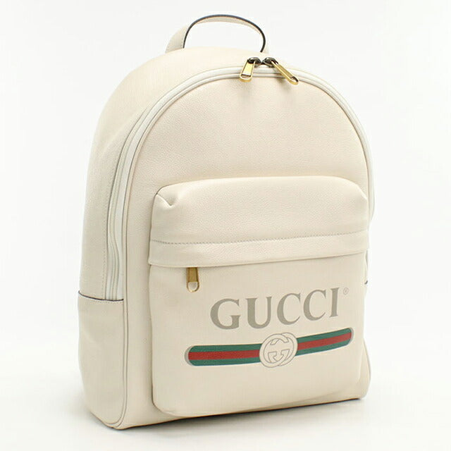 中古 グッチ リュック メンズ ブランド GUCCI グッチ ロゴ プリント バックパック レザー 548734 USDGU109263011