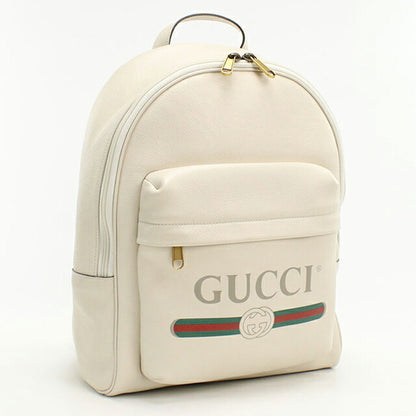 中古 グッチ リュック メンズ ブランド GUCCI グッチ ロゴ プリント バックパック レザー 548734 USDGU109263011