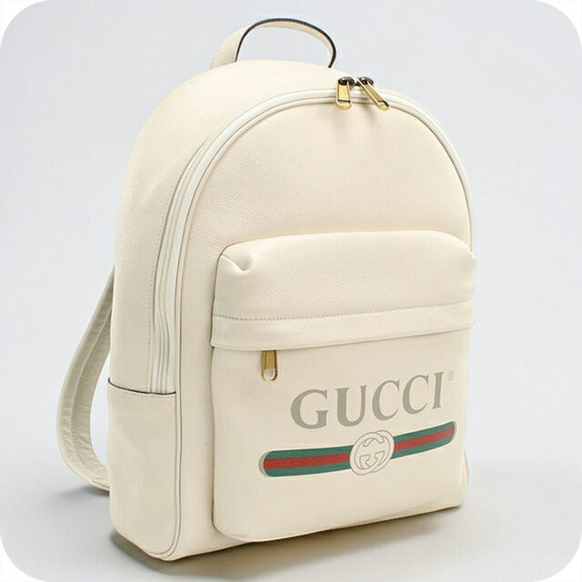 中古 グッチ リュック メンズ ブランド GUCCI グッチ ロゴ プリント バックパック レザー 548734 USDGU109263011