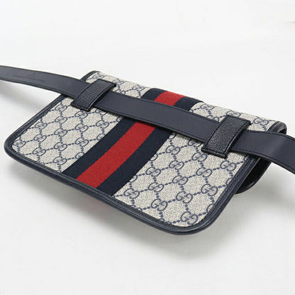 Used Gucci body bag ladies brand GUCCI GG Supreme belt bag 674031 navy USDGU109467011